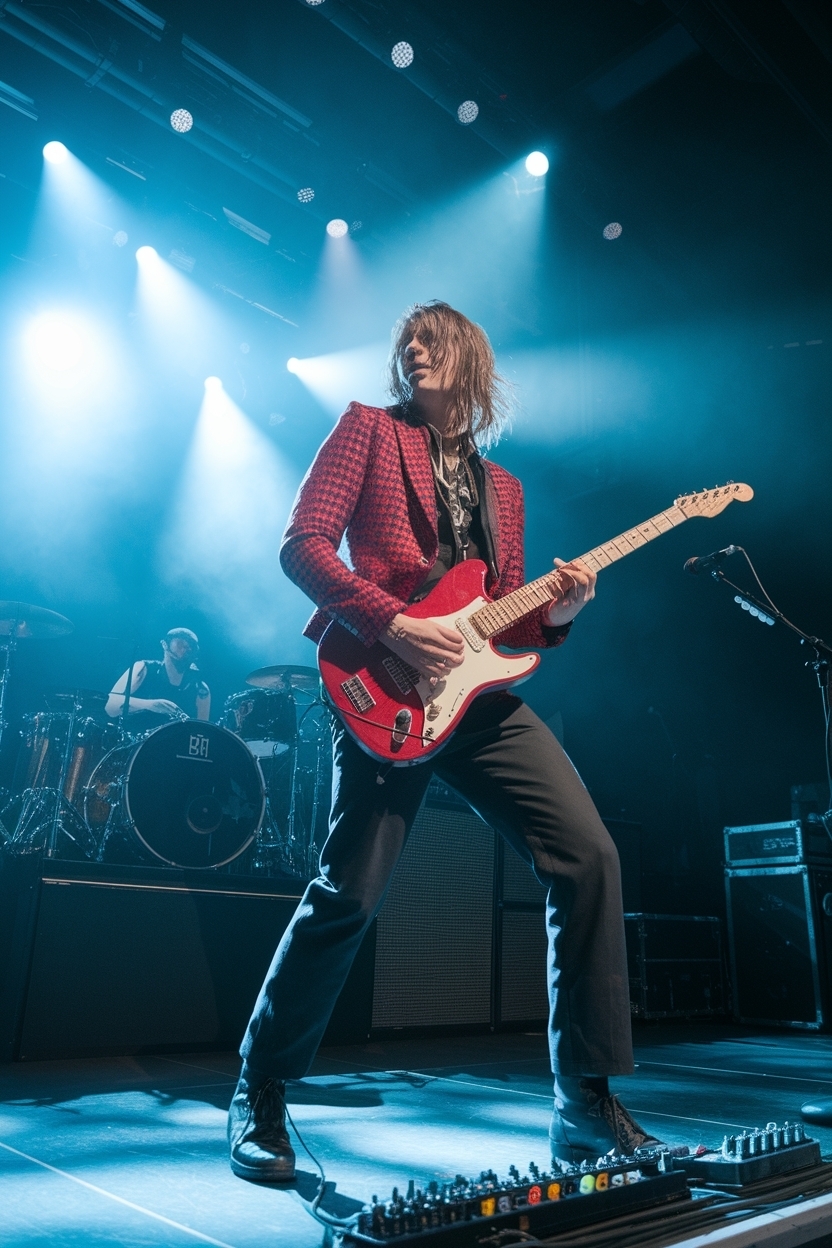 Bold Red and Black Concert Outfit Styles to Try outfit idea