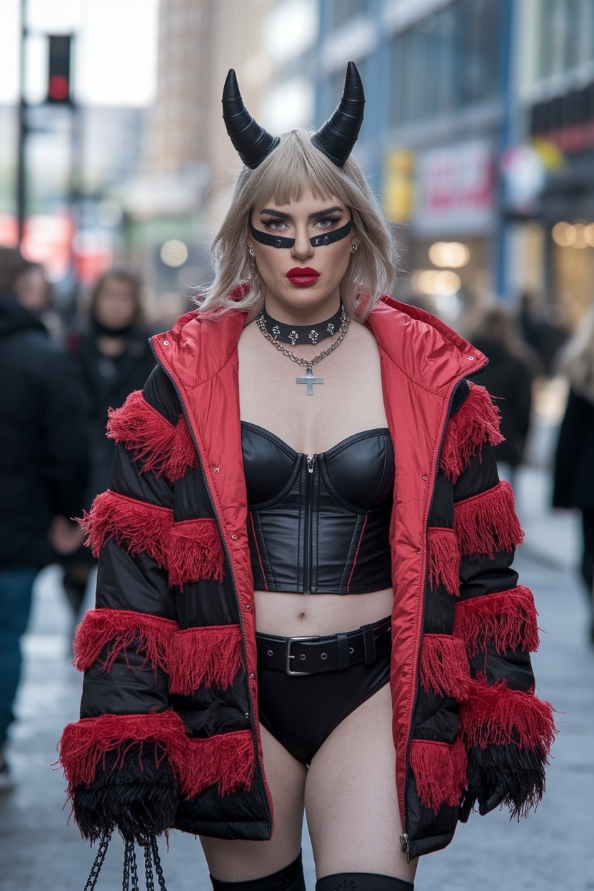 Red and Black Outfits for Women Baddie: Bold Combinations outfit idea