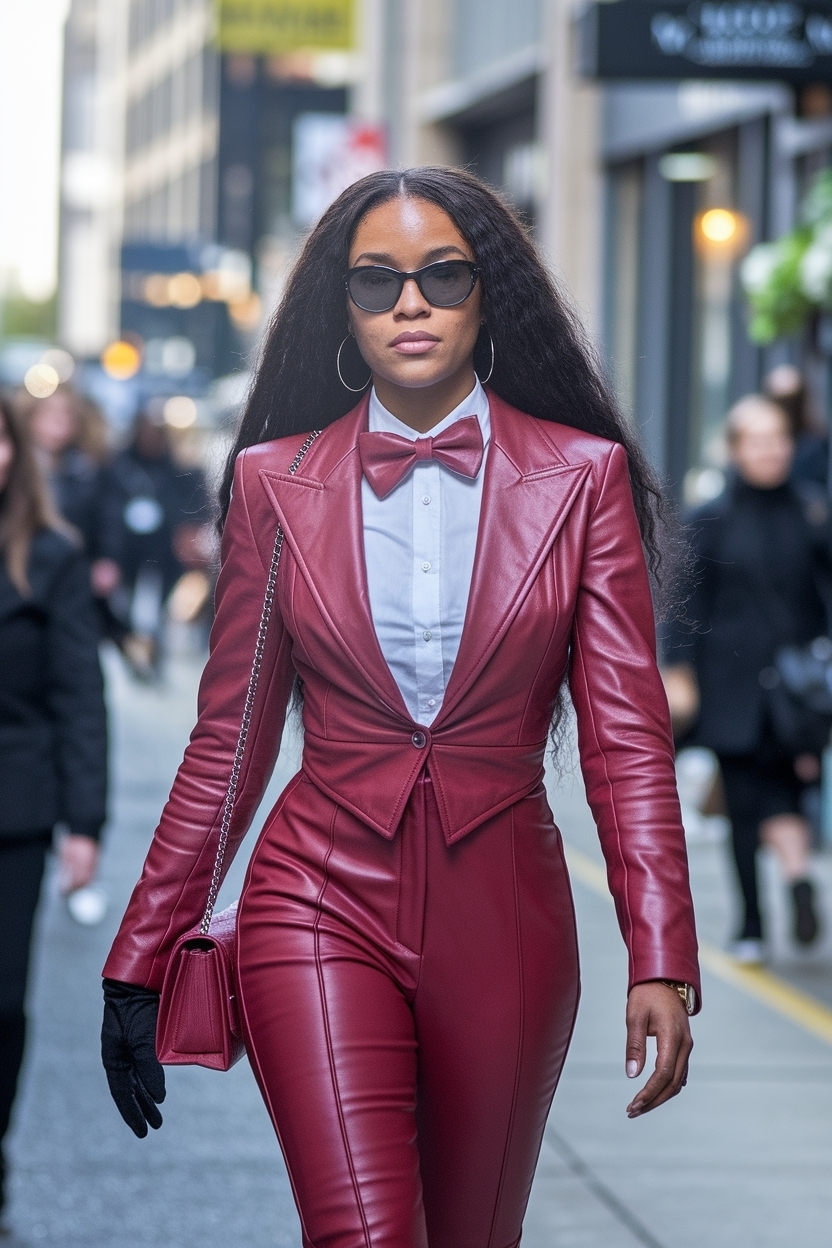 Red Baddie Outfits Black Women to Make a Bold Statement outfit idea