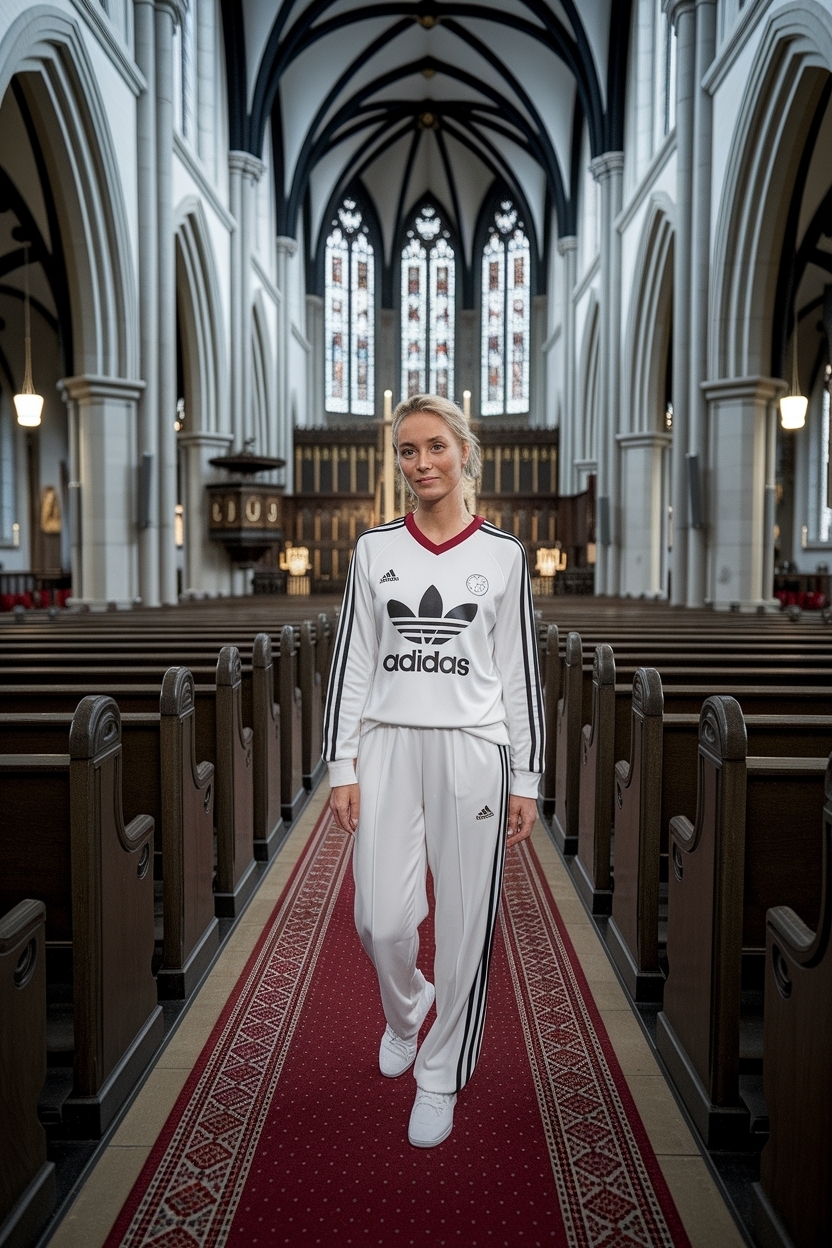 Sambas Adidas Women Outfit Church: Dress Up with Comfort outfit idea