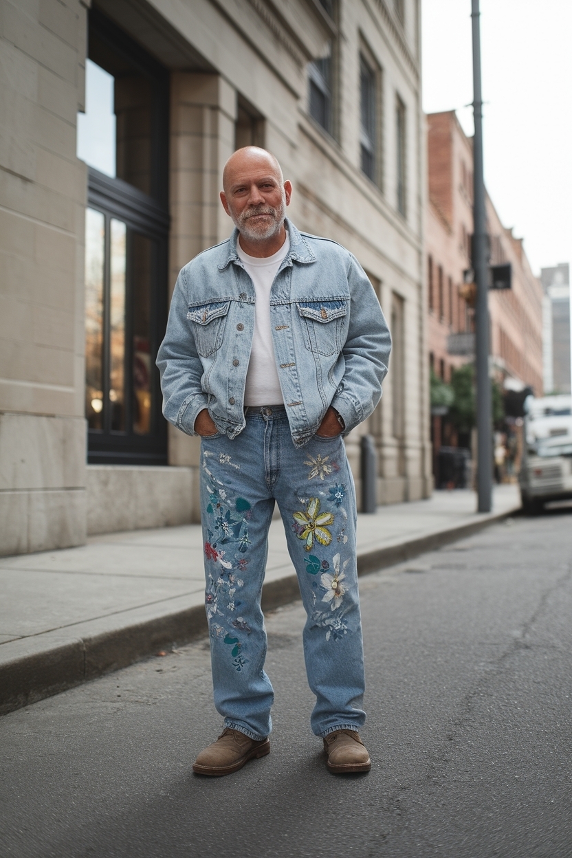 Creative Senior Jeans Painted 2025 Ideas for Graduation outfit idea