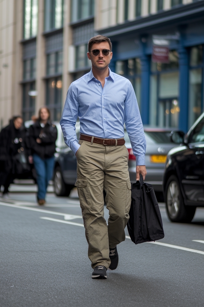 Chic Shirt and Cargo Pants Outfit for Casual Days outfit idea