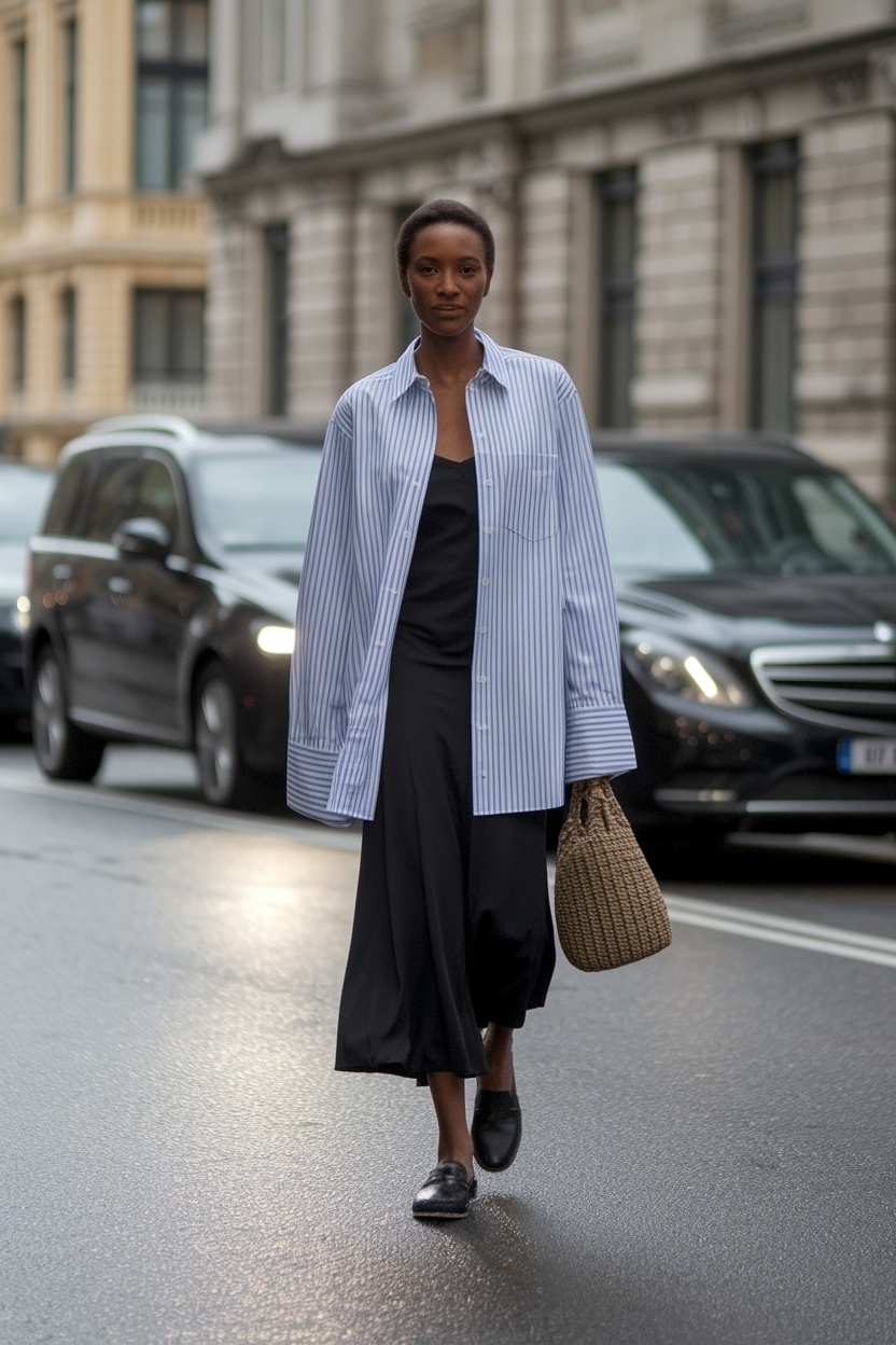 Creative Shirt Over Dress Outfit Black Women Ideas outfit idea