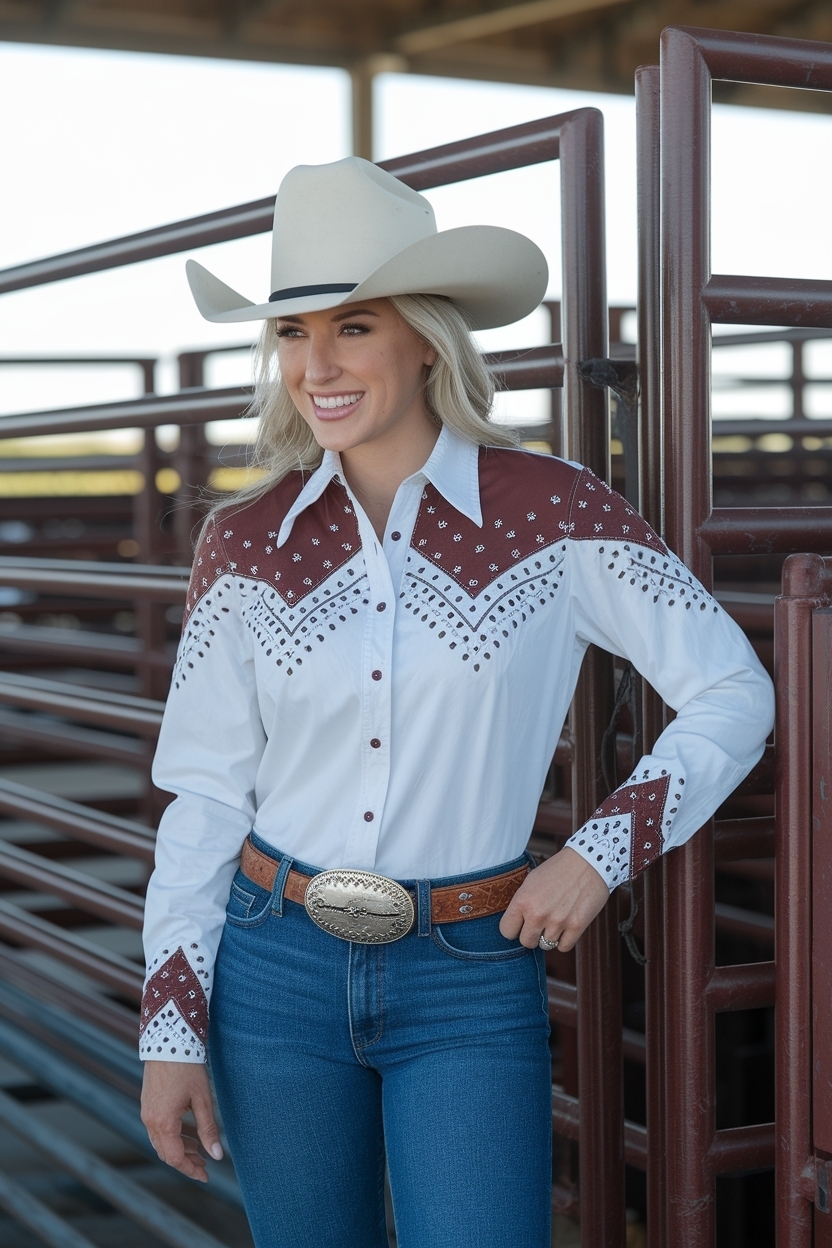Simple Rodeo Outfits for Women: Effortless Western Style outfit idea