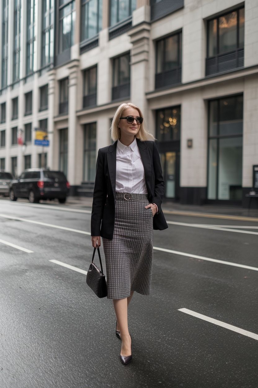 Skirt Work Outfits Women Office for a Feminine Touch outfit idea