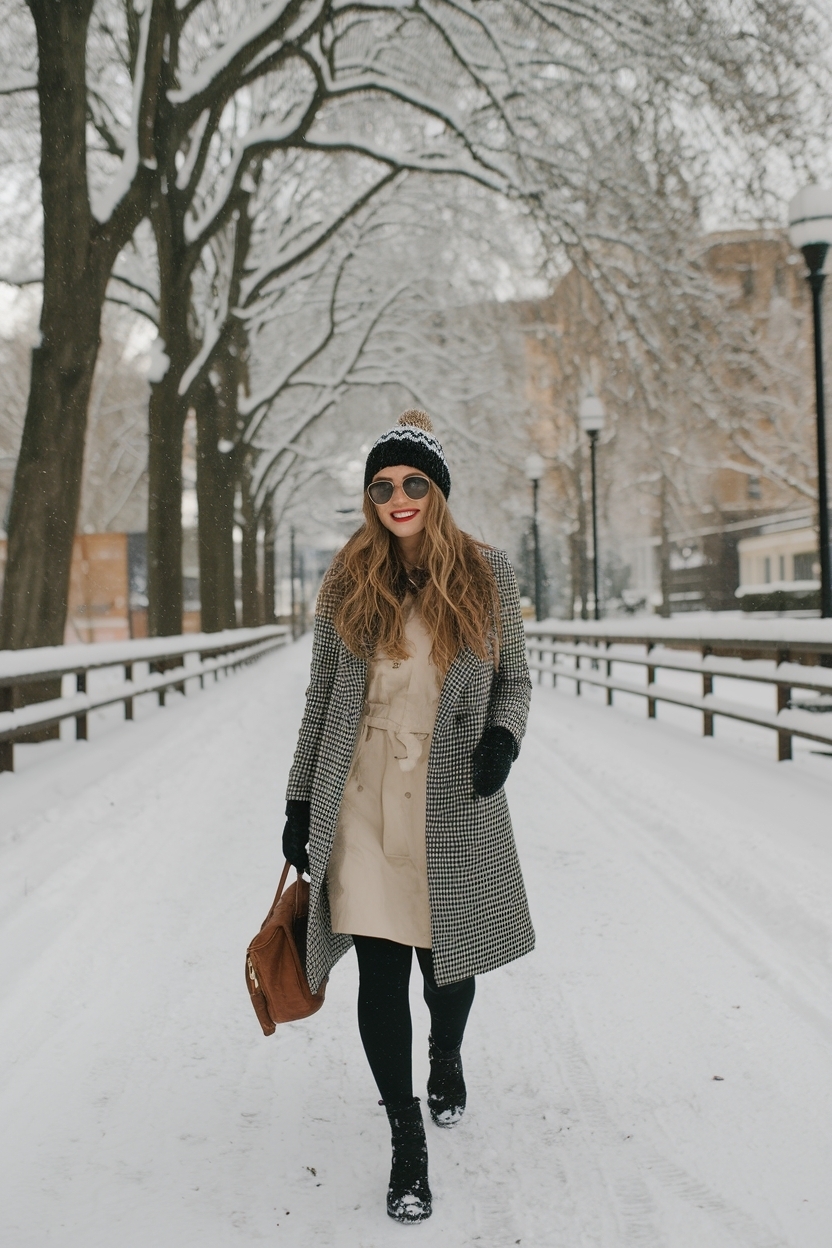 Snow Day Dress to Impress: Cozy Yet Chic Outfits outfit idea