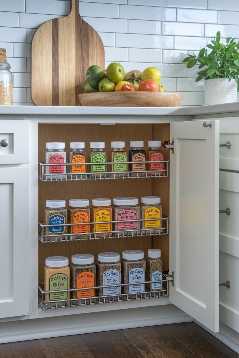 Spice Rack Cabinet Pull Out: Organizing with Style outfit idea