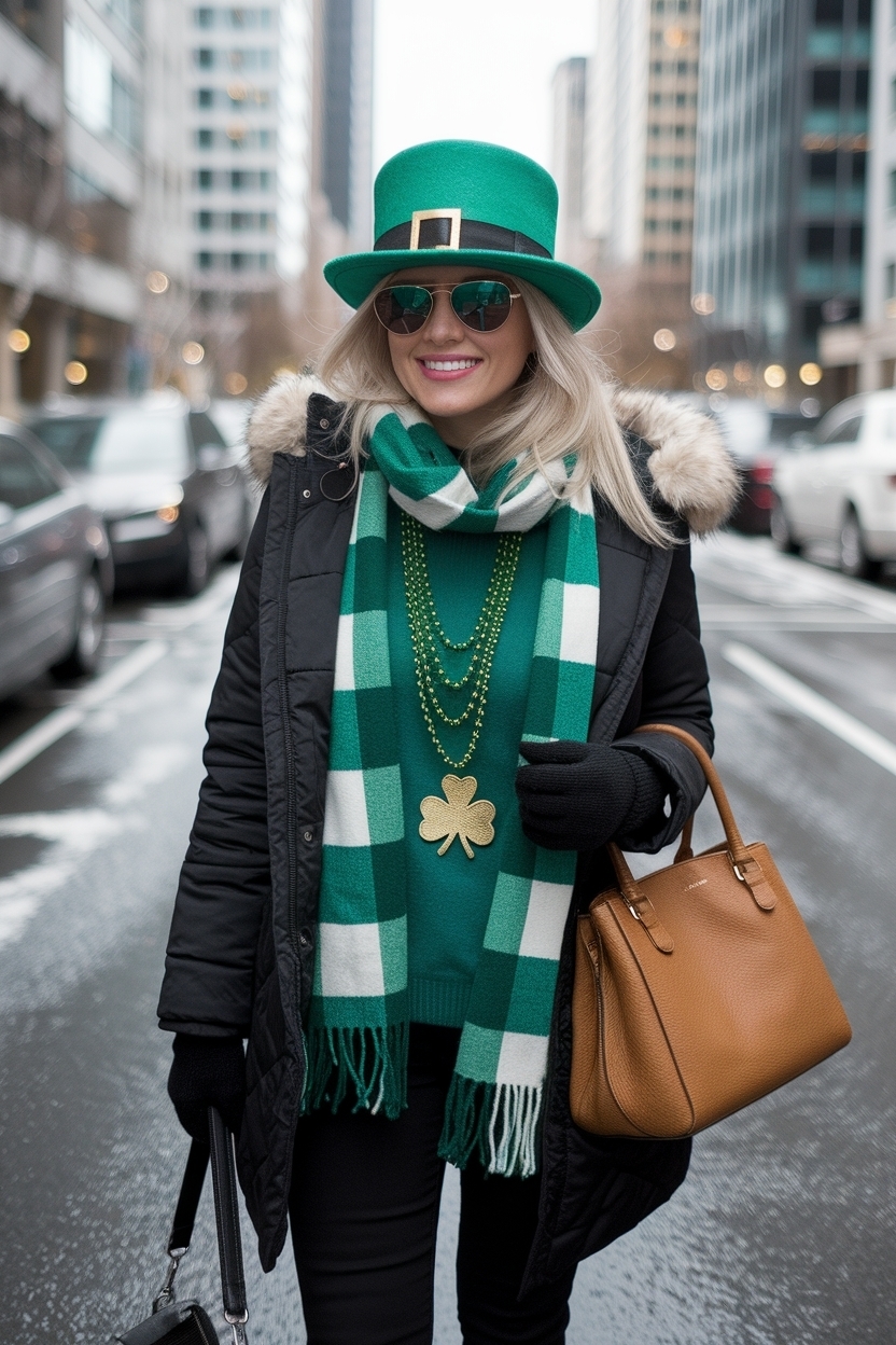St Patricks Day Outfits Cold Weather: Celebrate in Green and Warmth outfit idea