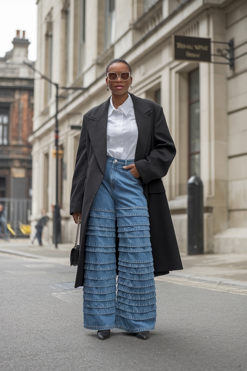 Stacked Jeans Outfit Black Women: Elevate Your Denim Game outfit idea