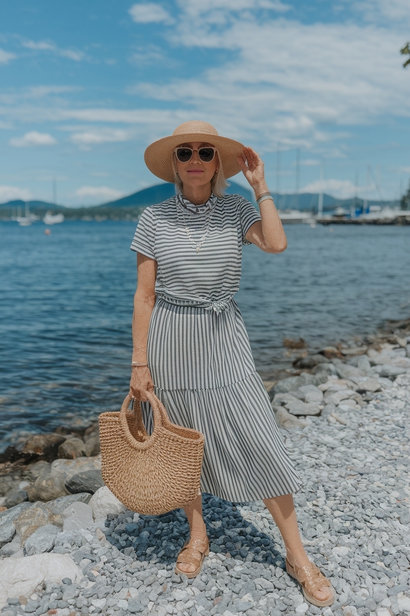 Summer Beach Outfit Women Over 50: Stylish Choices outfit idea