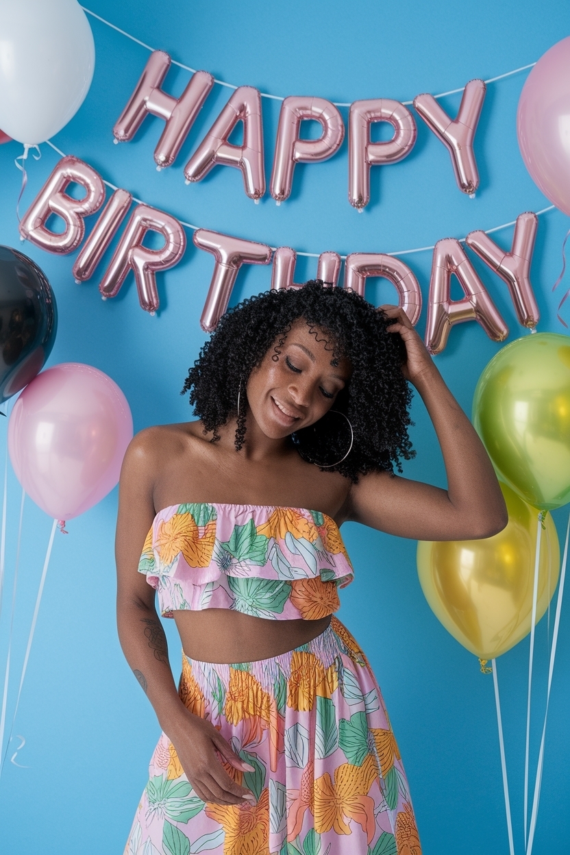 Vibrant Summer Birthday Outfit for Black Women to Wear outfit idea