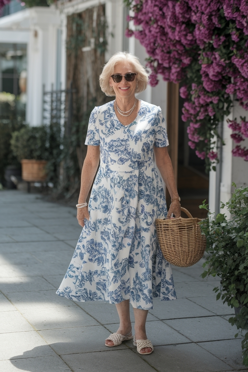 Chic Summer Dresses Over 60 Older Women to Try Now outfit idea