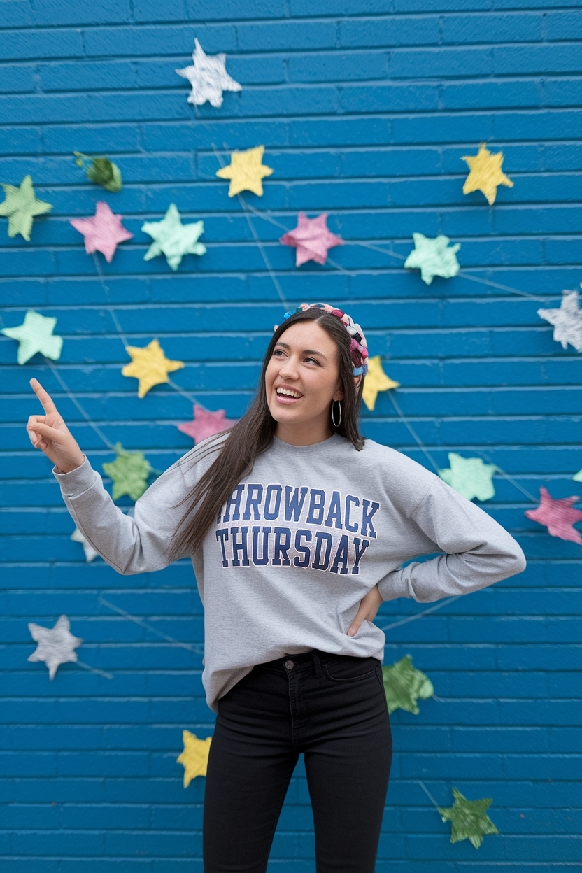 Throwback Thursday Outfits Spirit Week for Maximum Fun outfit idea