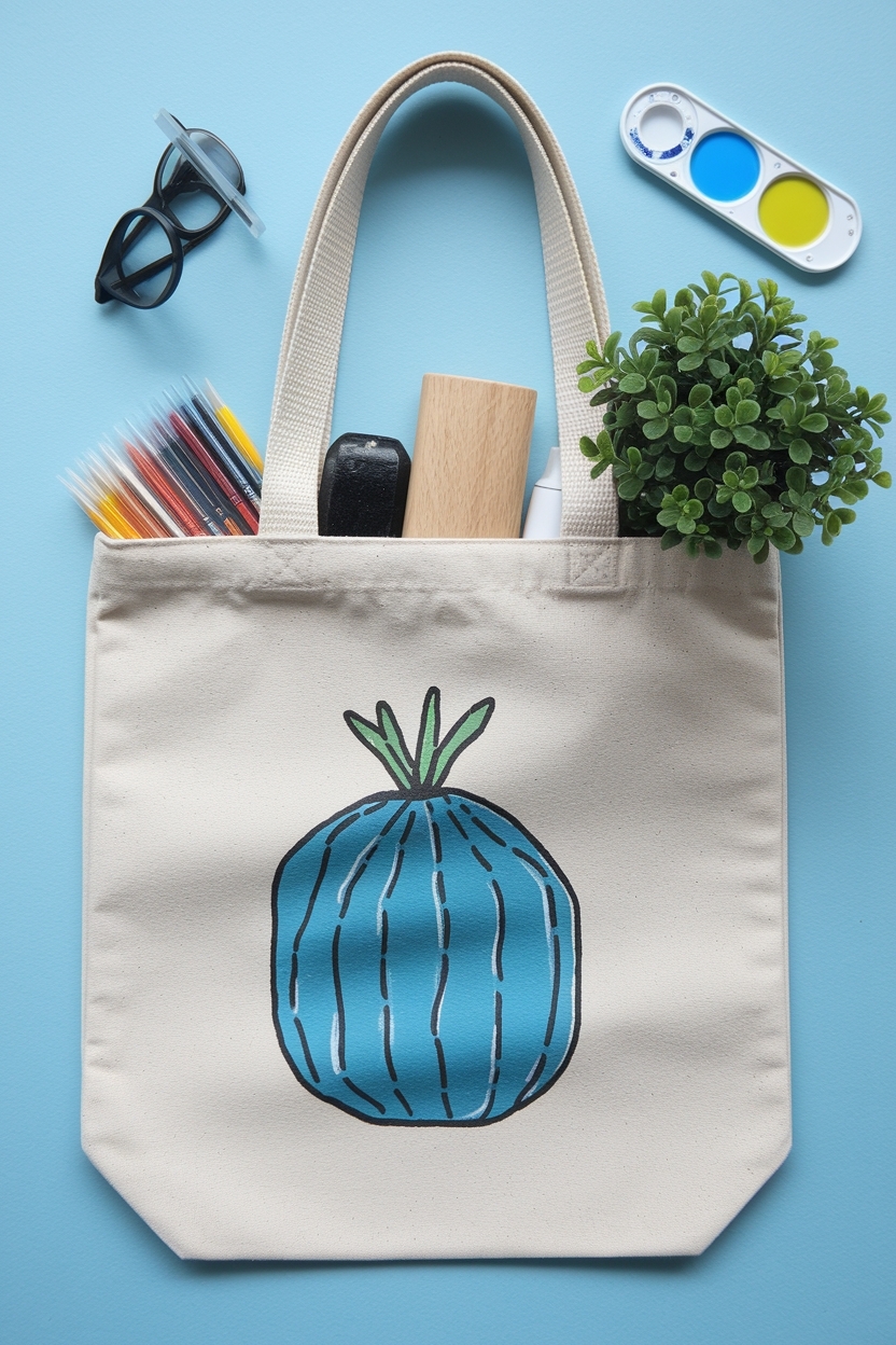 Tote Bag Painting Ideas Easy for a Fun Project outfit idea
