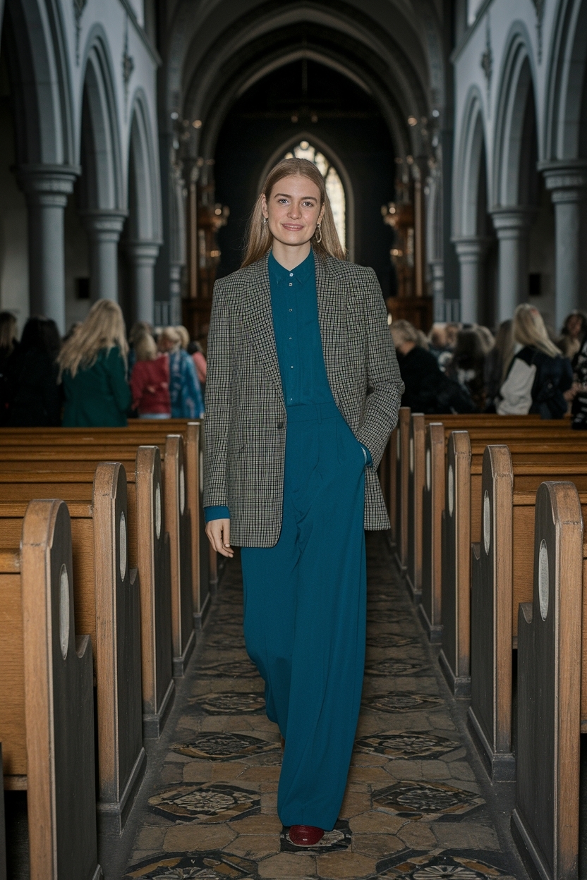 Trouser Outfit Ideas Women Church: Elegant and Modest Looks outfit idea