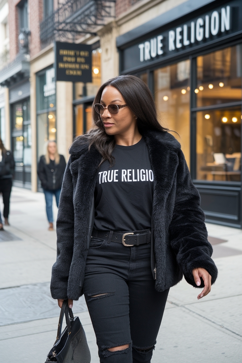 True Religion Outfits Black Women Baddie: Denim with Attitude outfit idea
