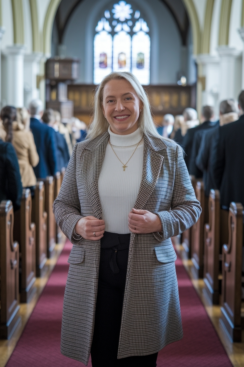 Turtle Neck Church Outfit Women: Cozy and Chic Options outfit idea