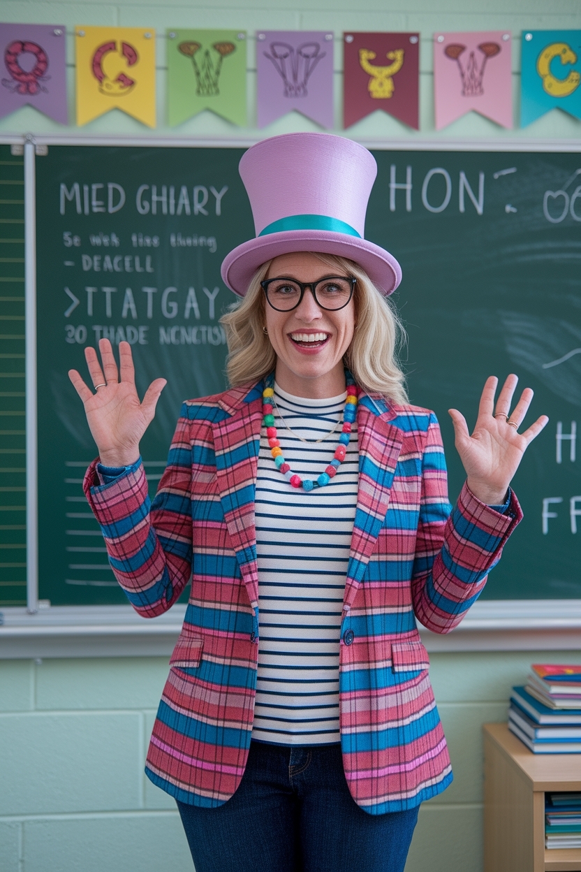 Wacky Wednesday Outfit for Teachers to Stand Out in Class outfit idea
