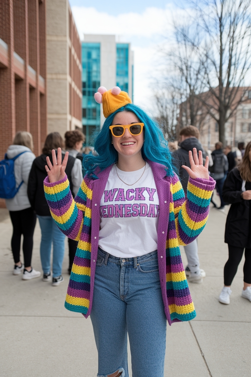 Wacky Wednesday Outfit Spirit Week for Quirky Fun outfit idea