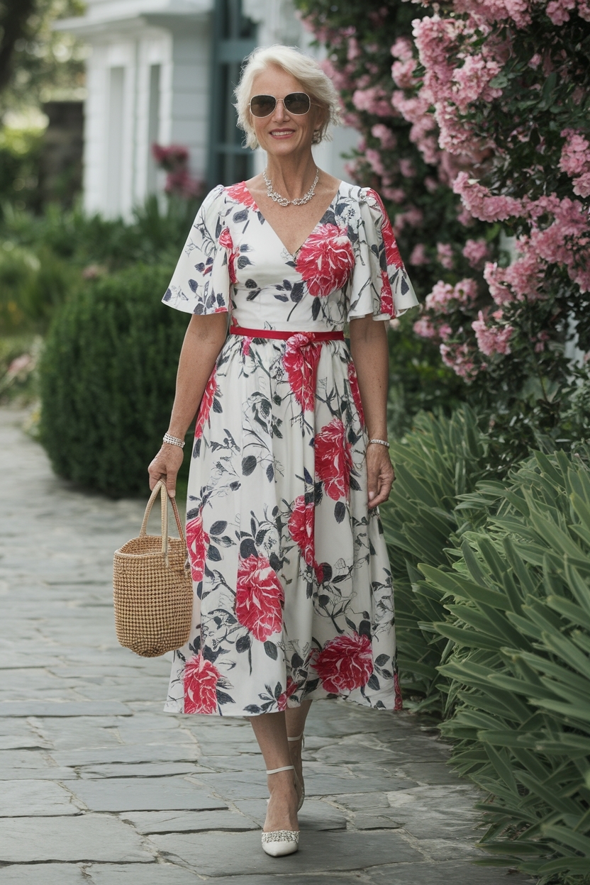 Wedding Guest Dresses for Women Over 50: Fashion Guidance outfit idea