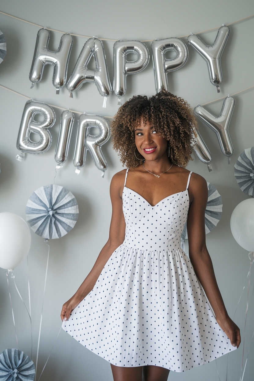 Timeless White Birthday Dress for Black Women to Adore outfit idea