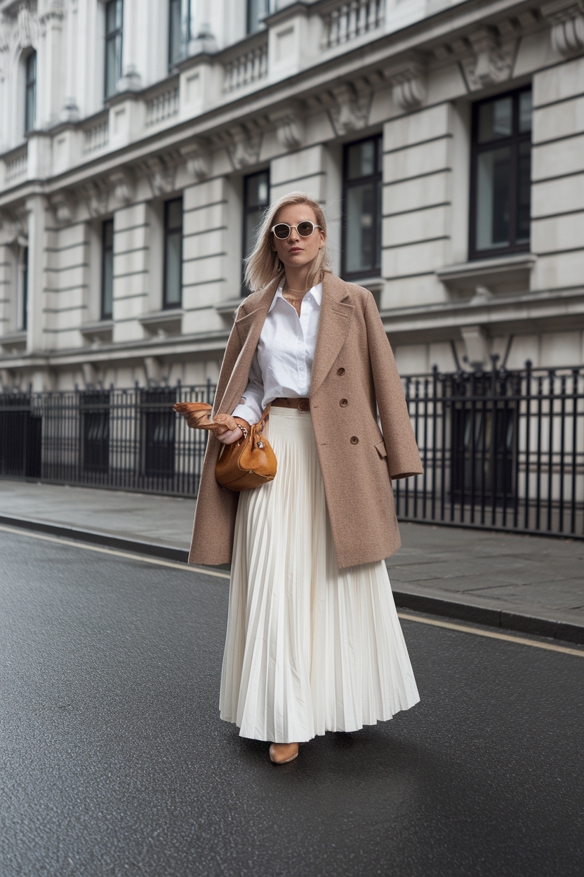 White Long Skirt Outfit Ideas: Versatile Looks to Try outfit idea