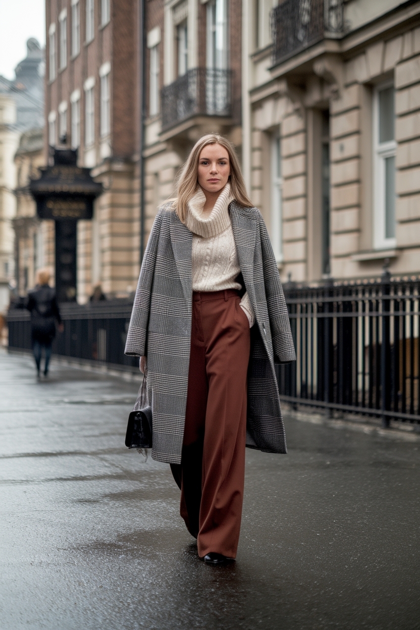 Trendy Wide Leg Trousers Outfit Winter for Every Occasion outfit idea