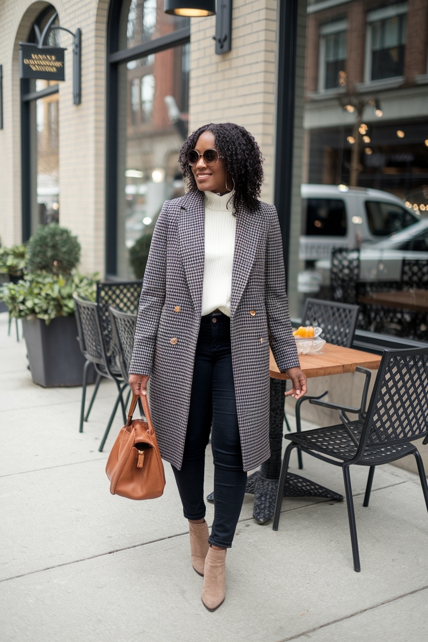 Elegant Winter Brunch Outfit Black Women for Special Days outfit idea