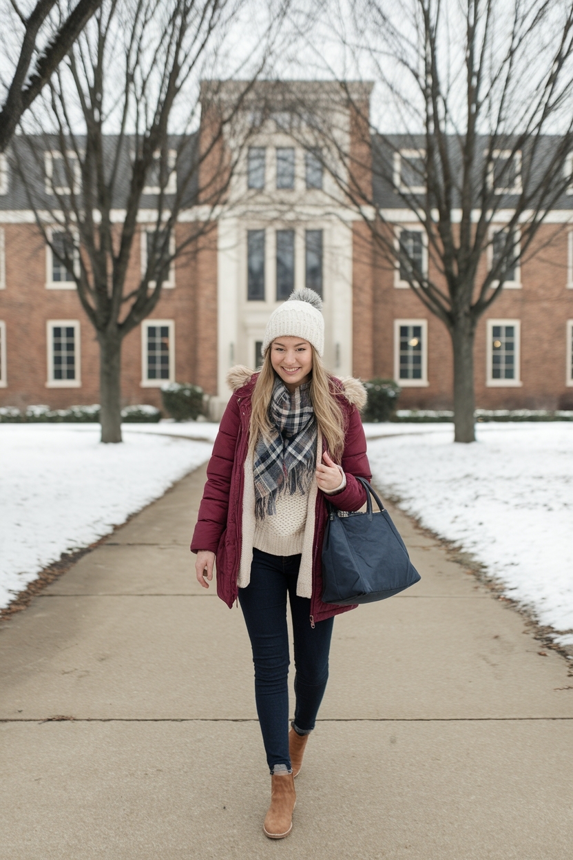 Winter Class Outfits College: Comfort Meets Style outfit idea