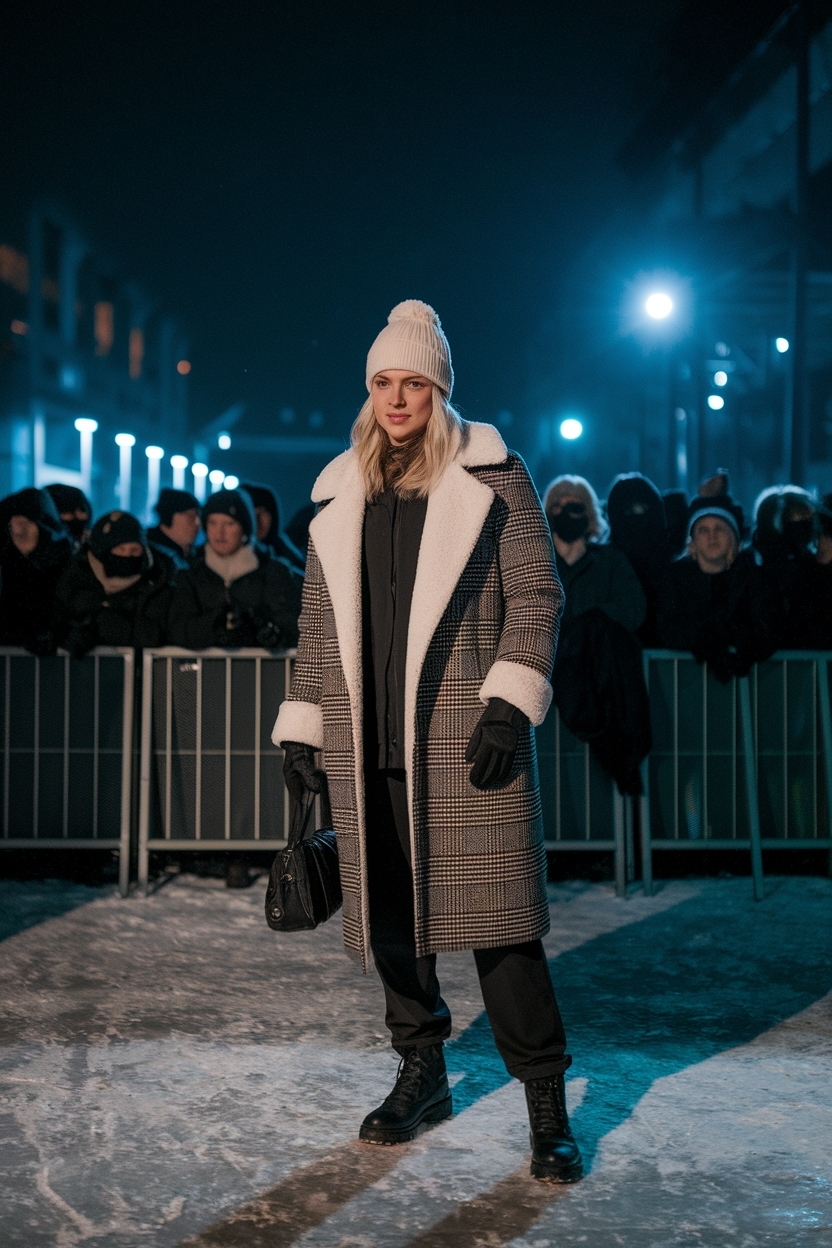 Chic Winter Concert Outfits for Cold Night Events outfit idea