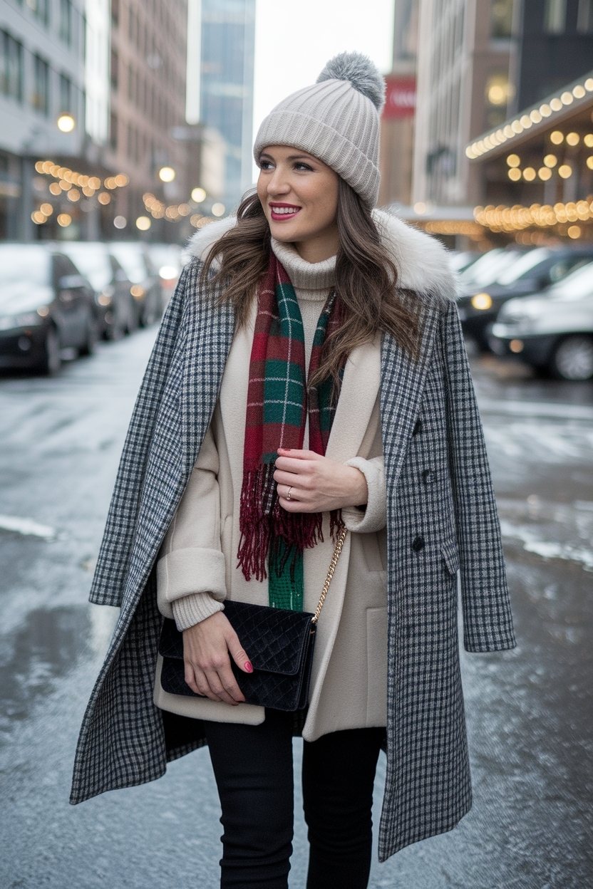 Stylish Winter Holiday Outfits Cold Weather for Celebrations outfit idea