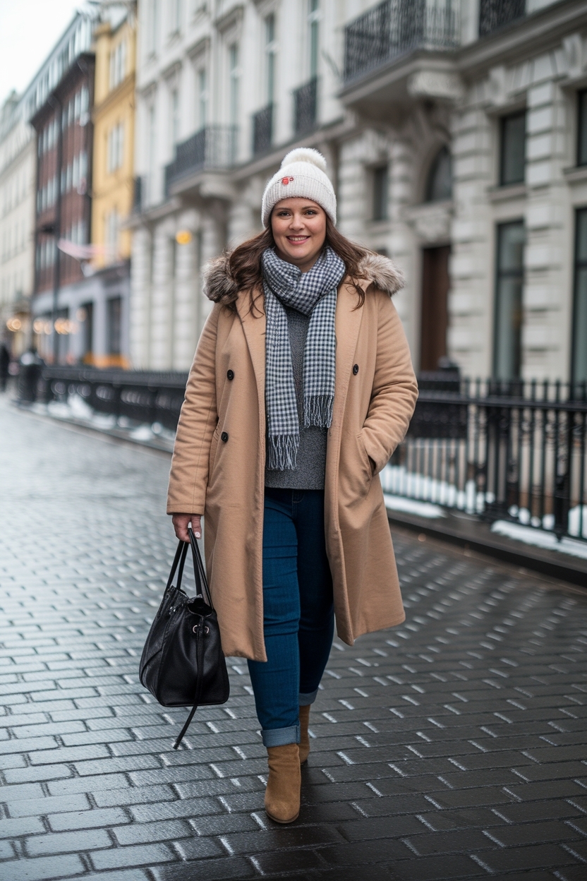 Winter Outfit for Chubby Ladies: Flattering Styles outfit idea