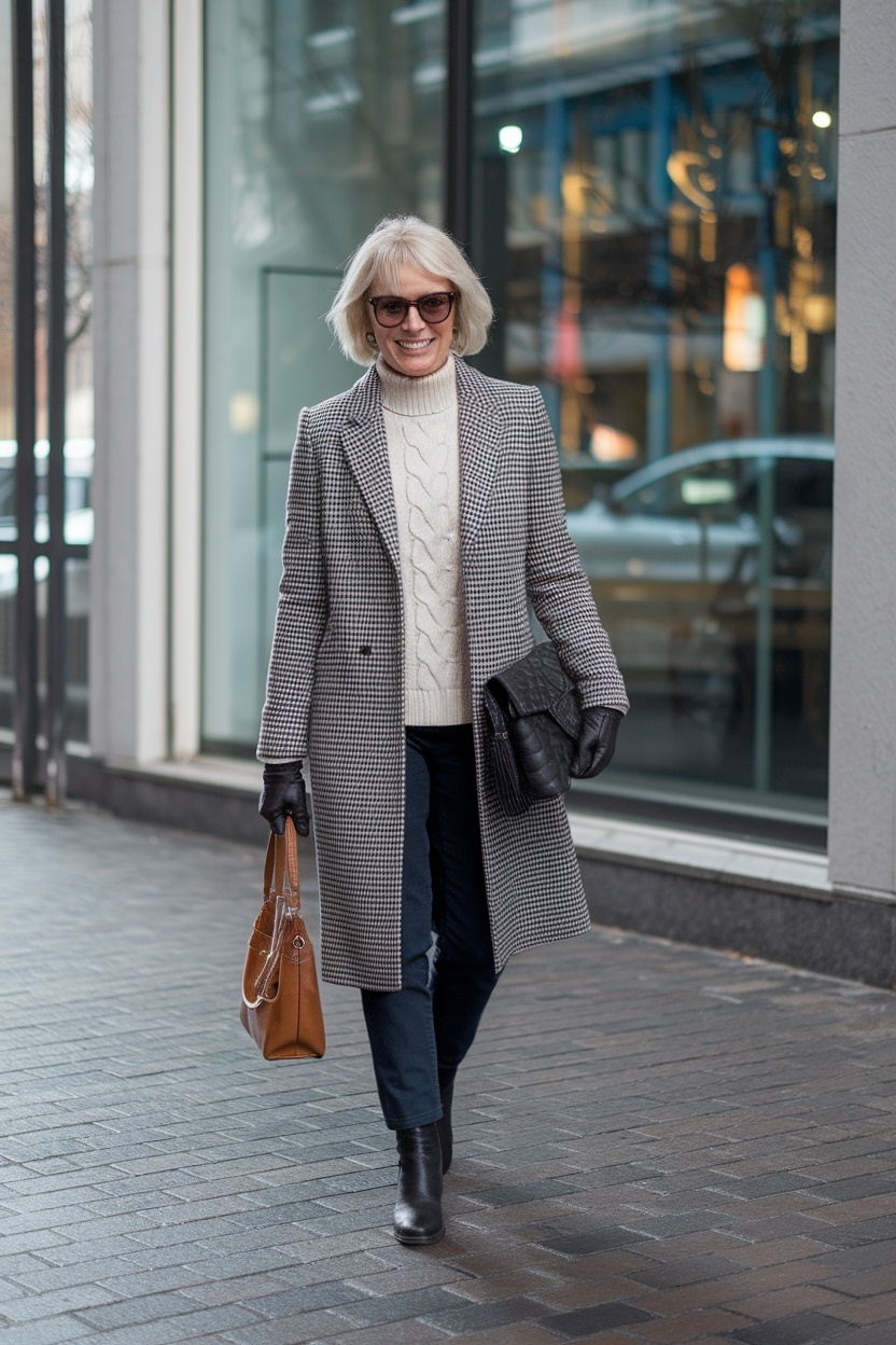 Winter Outfits Women Over 40 Over 50 Off-Duty Looks outfit idea