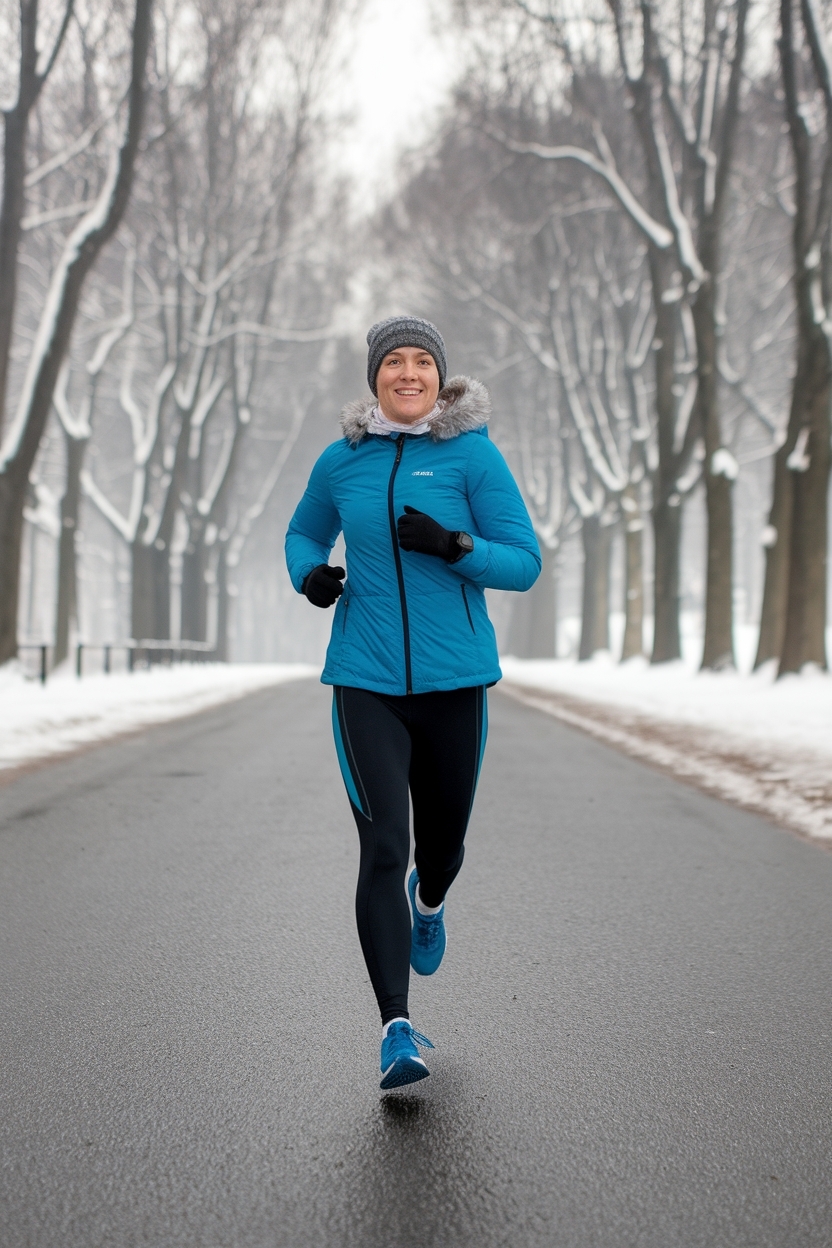 Best Winter Running Outfit for Cold Weather Conditions outfit idea