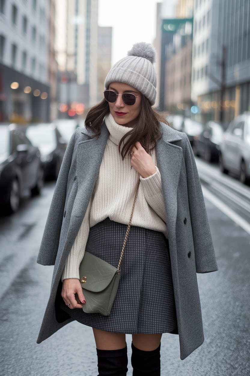 Winter Skirt Outfit Cold Weather: Fashion Meets Functionality outfit idea