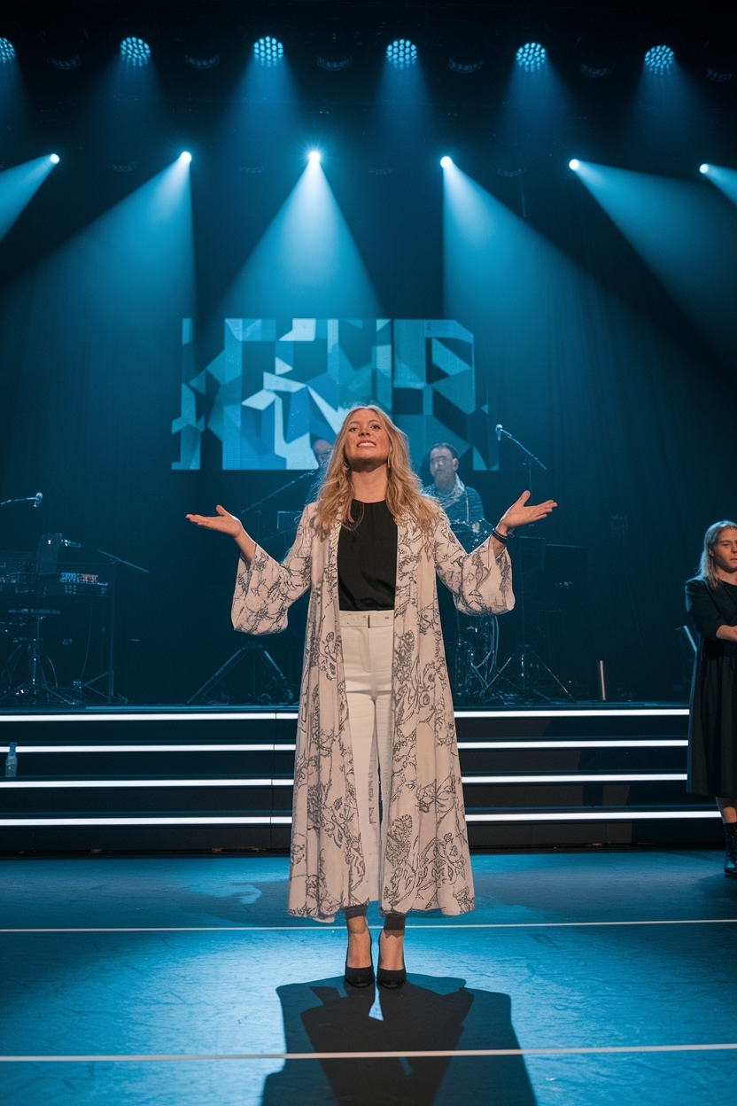 Worship Leader Outfit Women Church: Commanding and Elegant outfit idea