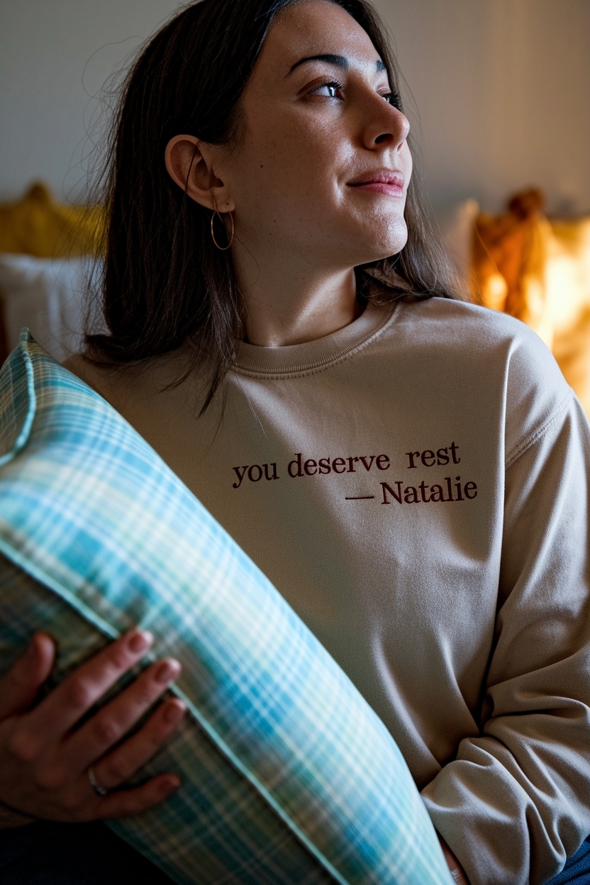 You deserve rest natalie: Comfortable fashion for downtime outfit idea