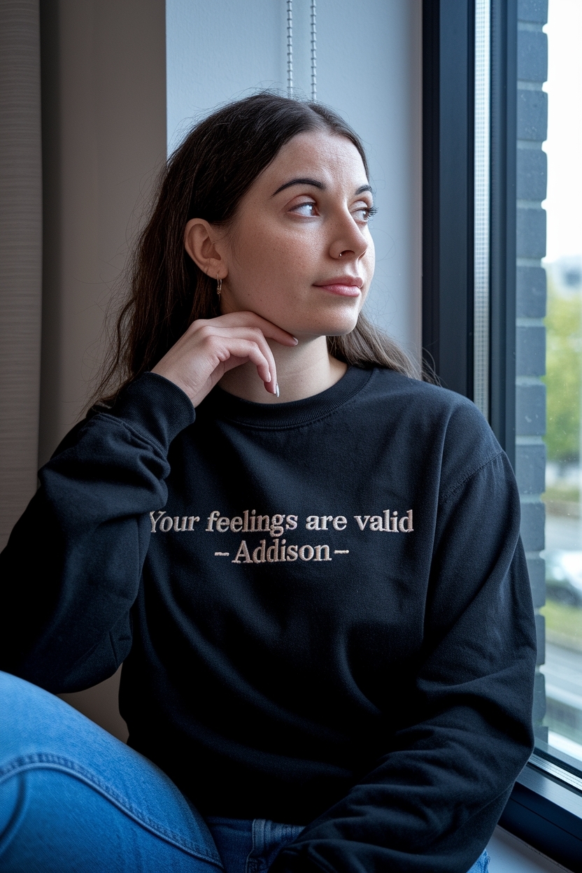 Your feelings are valid addison: Fashion that respects emotions outfit idea