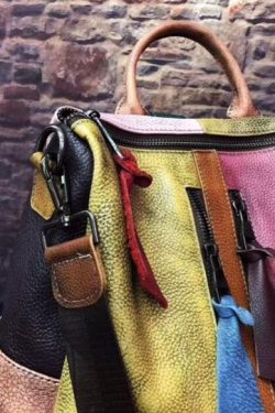 2025 Fashion Retro Handbag Backpack Genuine Leather Female Bag