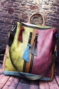 2025 Fashion Retro Handbag Backpack Genuine Leather Female Bag
