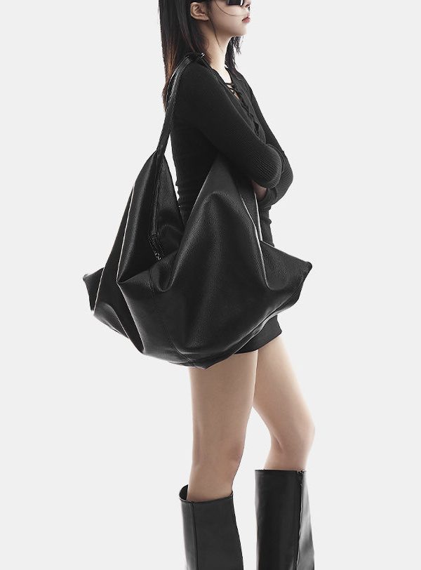 2025 New Black Versatile Large Capacity Shoulder Bag