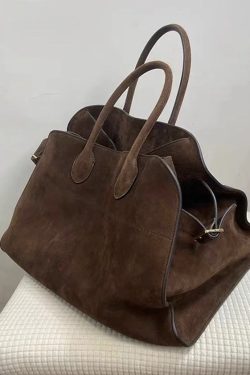 2025 New Brown Large Capacity Capacity Handbag