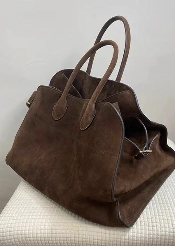 2025 New Brown Large Capacity Capacity Handbag