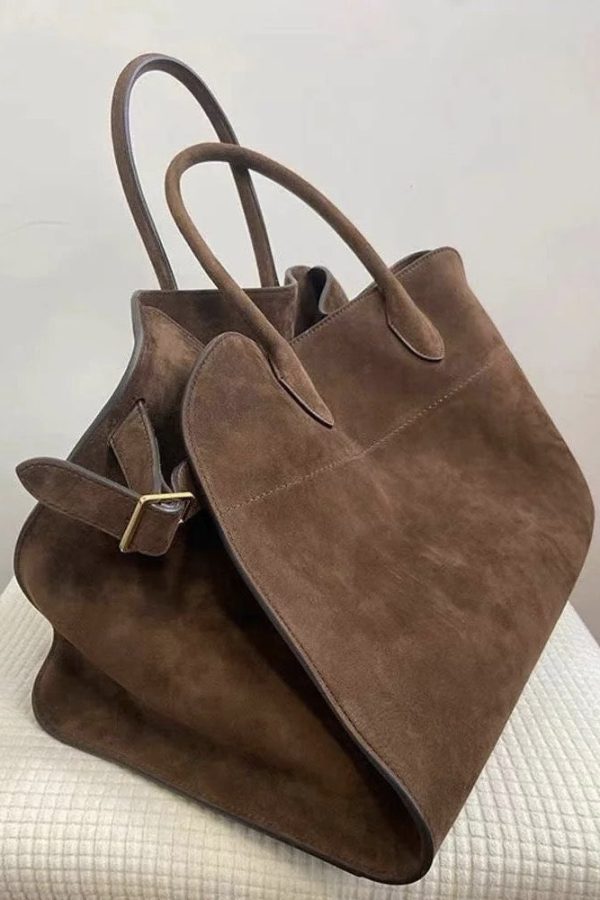 2025 New Brown Large Capacity Capacity Handbag
