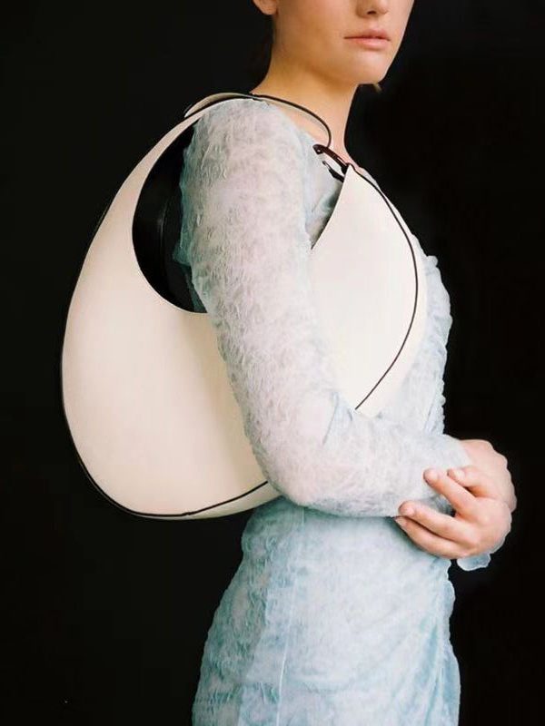 2025 New Brown Versatile Oval Large Capacity Shoulder Bag