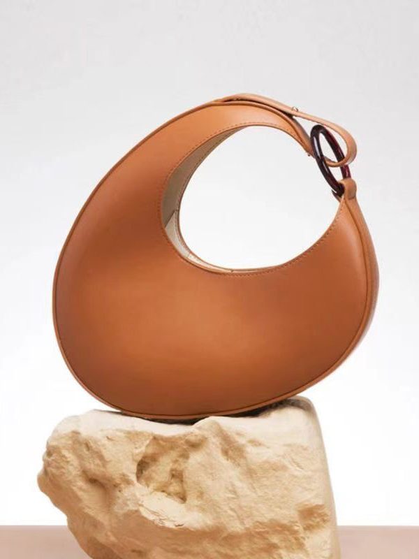 2025 New Brown Versatile Oval Large Capacity Shoulder Bag