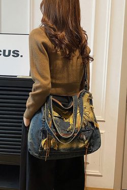 2025 New Casual Denim Large Capacity Shoulder Bag