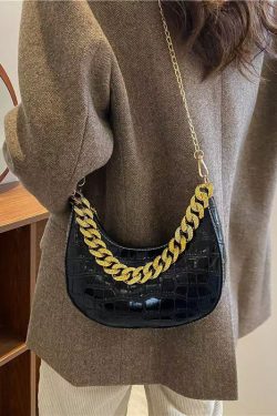 2025 New Fashionable Green Chain Shoulder Crossbody Bag