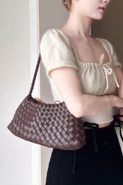 2025 New Green Faux Leather Durable Shoulder Bag