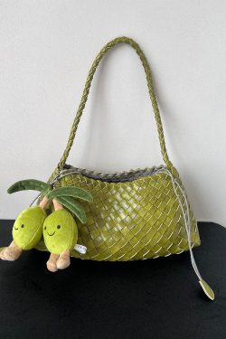 2025 New Green Faux Leather Durable Shoulder Bag